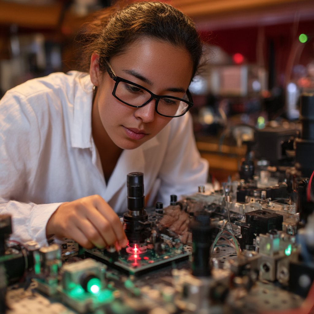 Hero image of a person working in a lab.